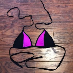 PINK string bikini top